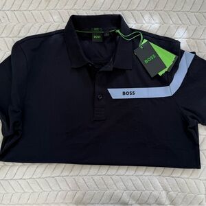 BOSS Men's Black Polo Shirt